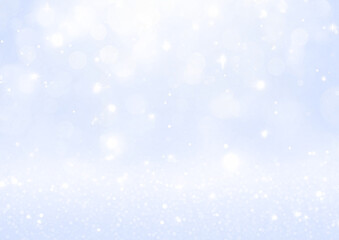 Fototapeta premium 青いキラキラの背景