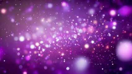 purple glow particle abstract bokeh background. generative ai