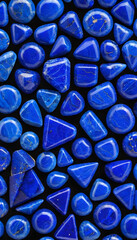 Lapis Lazuli Gemstone, Precious, Blue, Luxury, Jewelry, Gem, Fashion, Accessories, Sparkle, Glitter, Expensive, Rare, Shiny, Elegant, AI Generated