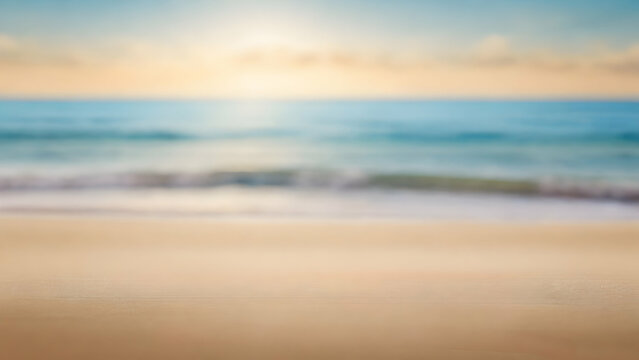 Blurred of seascape beach background.