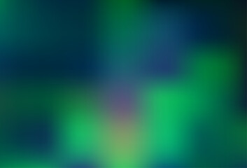 Dark Blue, Green vector blurred bright template.