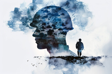 PTSD Illustration, Military PTSD
