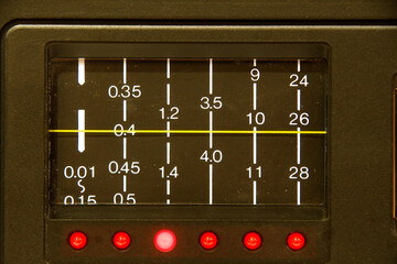 Old dirty radio meter