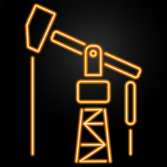 oil neon sign, modern glowing banner design, colorful modern design trend on black background. Vector illustration.