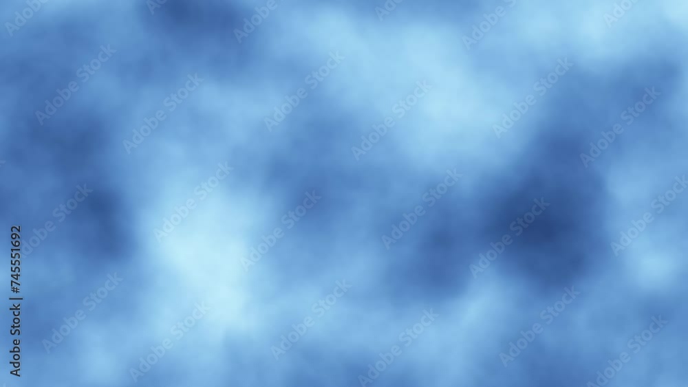 Poster blue sky with clouds loop slow motion animation.