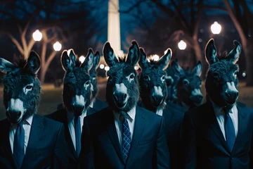  Democrat Donkeys in Washington DC © Nurple Art