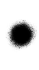abstract black background with circles, brush circle