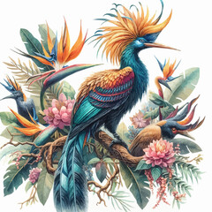 Mesmerizing bursts of color: Birds of paradise adorn the skies of Papua with their striking plumage. Let's protect their habitat to safeguard the biodiversity in this region 🌺🌳