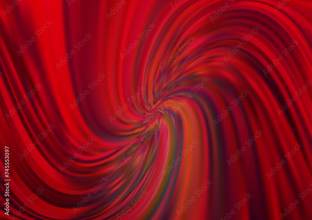 Poster light red vector template with liquid shapes.