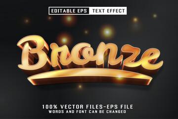 Bronze Editable Text Effect