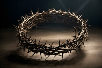 A crown of thorns with an isolated background - obrazy, fototapety, plakaty