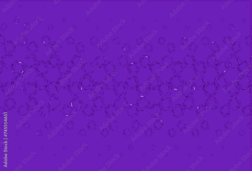 Poster light purple vector pattern with spheres.