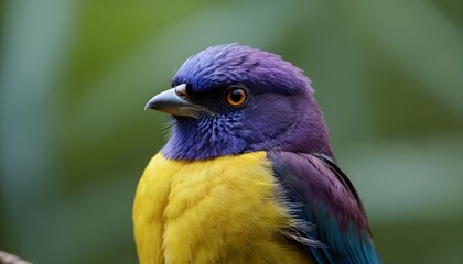 blue and yellow bird