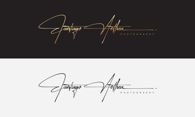 Handwriting logo signature logo Photography logo template 