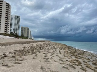 storm on the beach