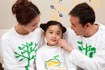 Obraz premium Family life in current China