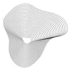 Abstract Wave Wireframe