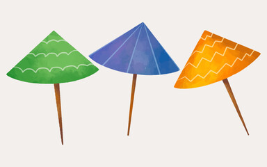 Fototapeta premium Umbrella beach summer element