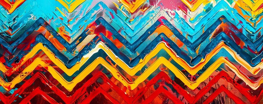 Chevron vibrance zigzag patterns full of energy and movement dynamic and bold