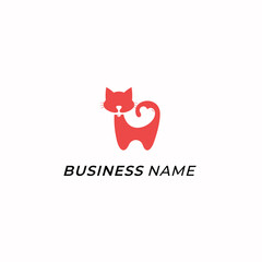 design logo creative silhouette cat