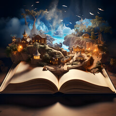 A book that comes to life fantasy world story dreamland