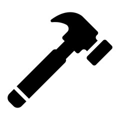 Hammer repair tool icon