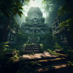 Temple entrance hidden in the Jungle Path to another dimensions