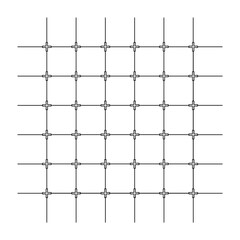 Naklejka premium Minimalist Square Grid