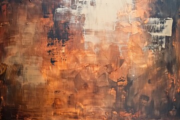 Abstract painting background texture with burnt sienna