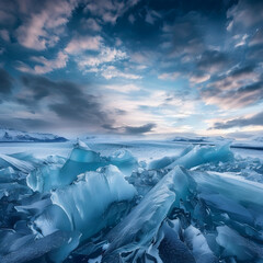 iceberg in polar regions clouds over white ice glacier glacial ice