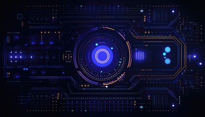 Abstract technology background. Futuristic interface