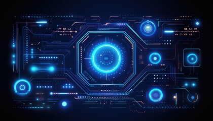 Abstract technology background. Futuristic interface