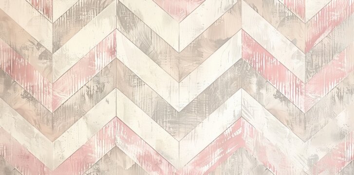Elegant Pink and Grey Chevron Wallpaper Pattern