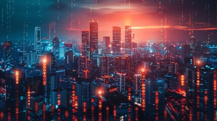 Fototapeta premium Depict the future of finance and investment, where technology and innovation drive the evolution of currency markets