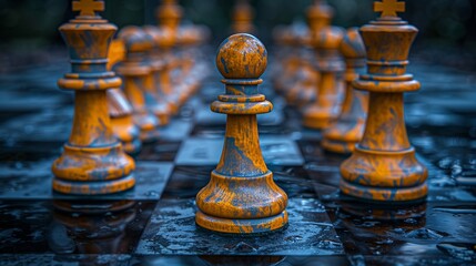 Fototapeta premium Illustrate the competitive edge in financial management, focusing on strategic acquisitions and efficient capital allocatio