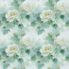 Fototapeta na wymiar bouquet of white roses