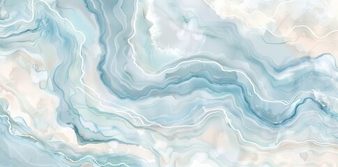 Blue and White Marble Background
