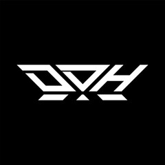 DDH letter logo vector design, DDH simple and modern logo. DDH luxurious alphabet design  