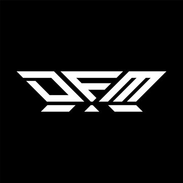DFM letter logo vector design, DFM simple and modern logo. DFM luxurious alphabet design  