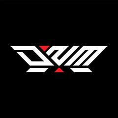 DNM letter logo vector design, DNM simple and modern logo. DNM luxurious alphabet design  