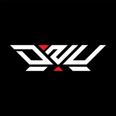 DNU letter logo vector design, DNU simple and modern logo. DNU luxurious alphabet design  