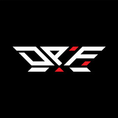 DPF letter logo vector design, DPF simple and modern logo. DPF luxurious alphabet design  
