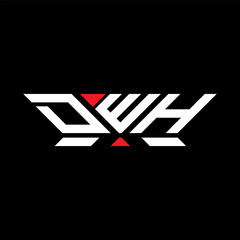 DWH letter logo vector design, DWH simple and modern logo. DWH luxurious alphabet design  