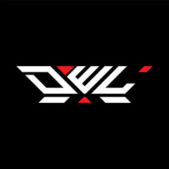 DWL letter logo vector design, DWL simple and modern logo. DWL luxurious alphabet design  