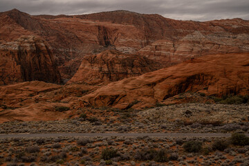 Desert Rocks Snow Canyon State Park State Gorgeous Landscape
