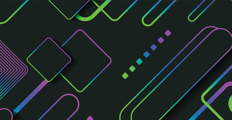 Abstract modern minimal geometric shape background with gradient