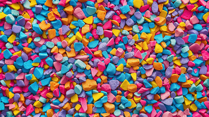 Fototapeta na wymiar Vibrant pile of colorful chalk pieces close-up.