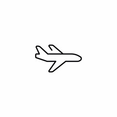 Airplane Plane Flight Vector Icon Sign Symbol