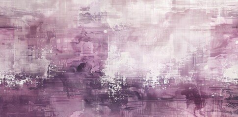 Radiant Purple and White Abstract Painting