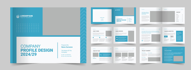 Company profile template, Creative portfolio, Brochure template, editable template layout, a4 size, annual report